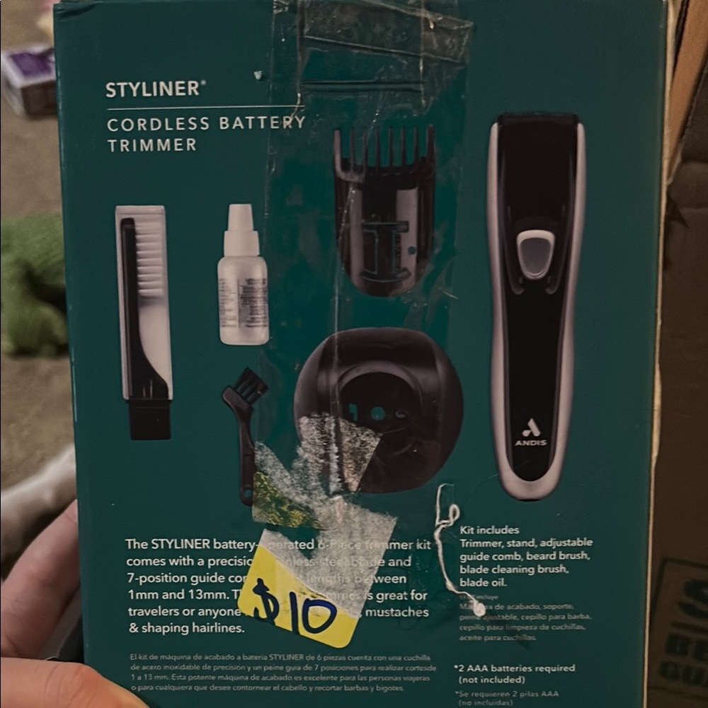 Andis Cordless Battery Trimmer - Black